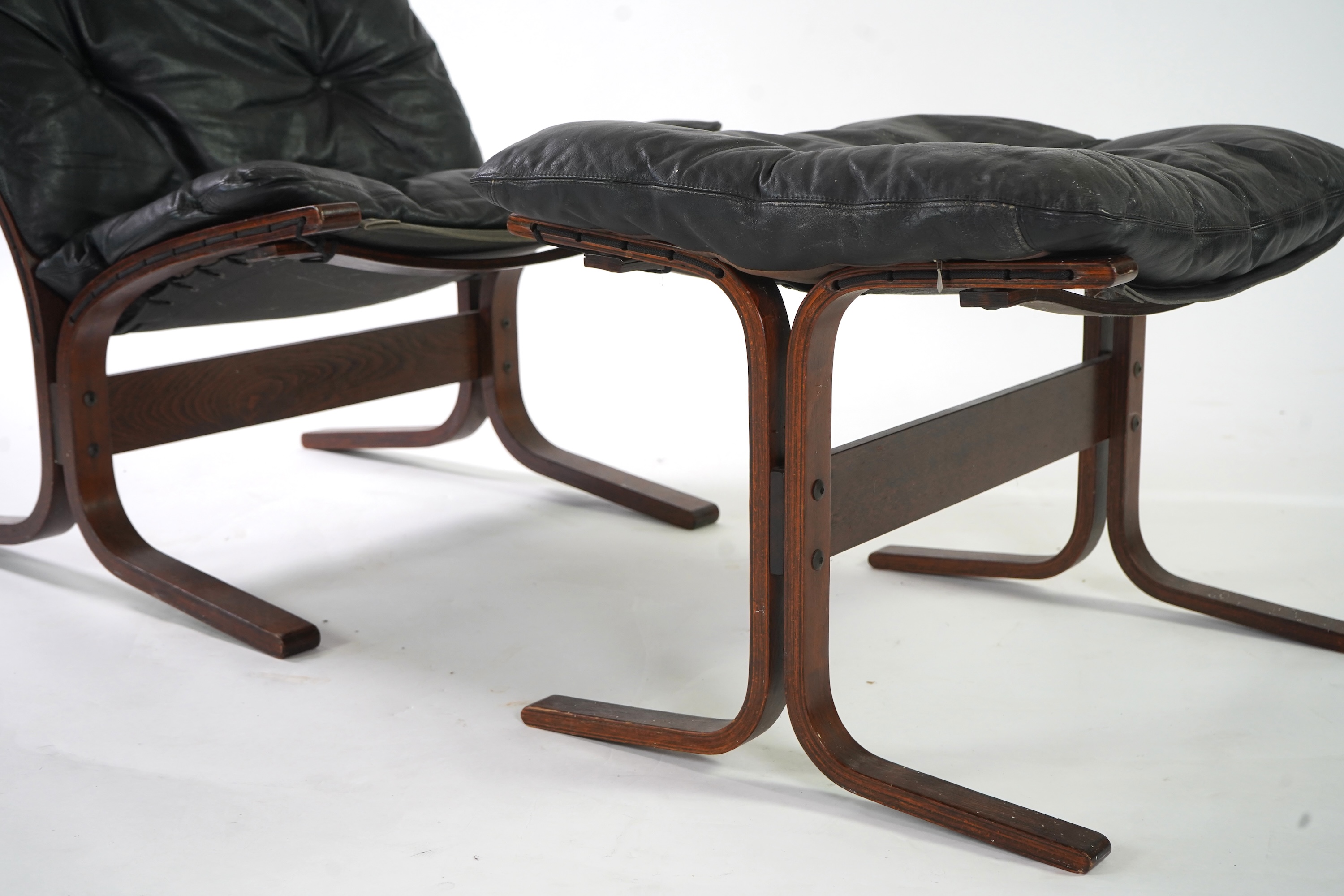 Ingmar Relling (Norwegian, 1920-2002) for Westnofa: A 'Siesta' lounge chair and ottoman